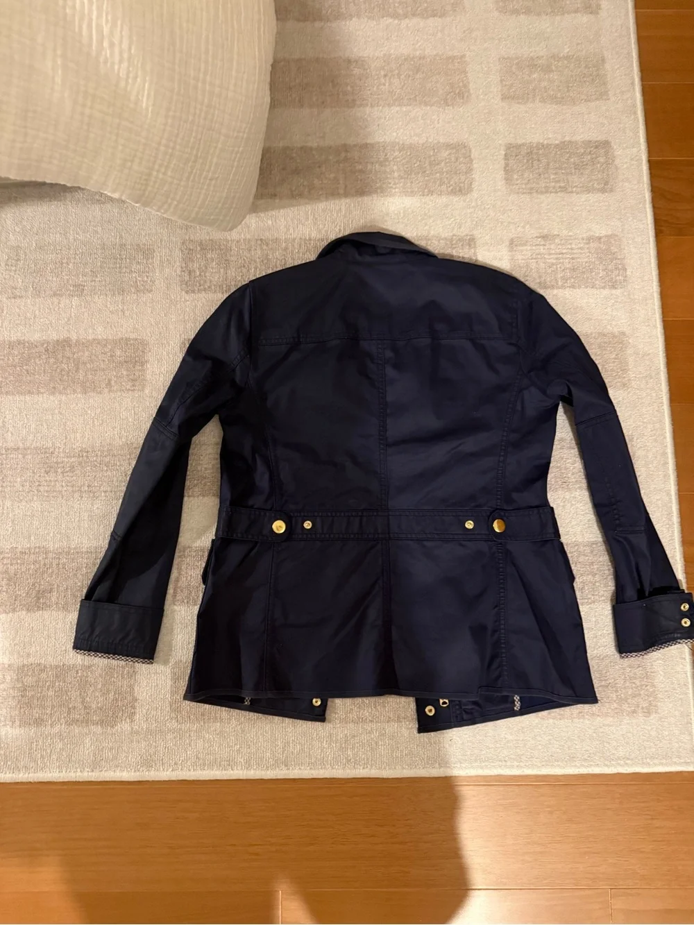 J. Crew Women's Navy Field Jacket with Gold-Tone Hardware Size XS